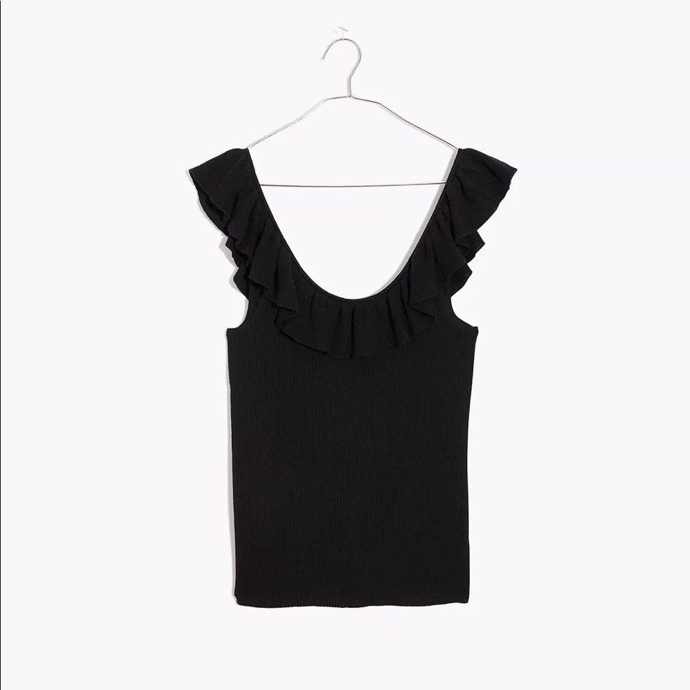 Madewell Wakeford Ruffled Sweater Tank